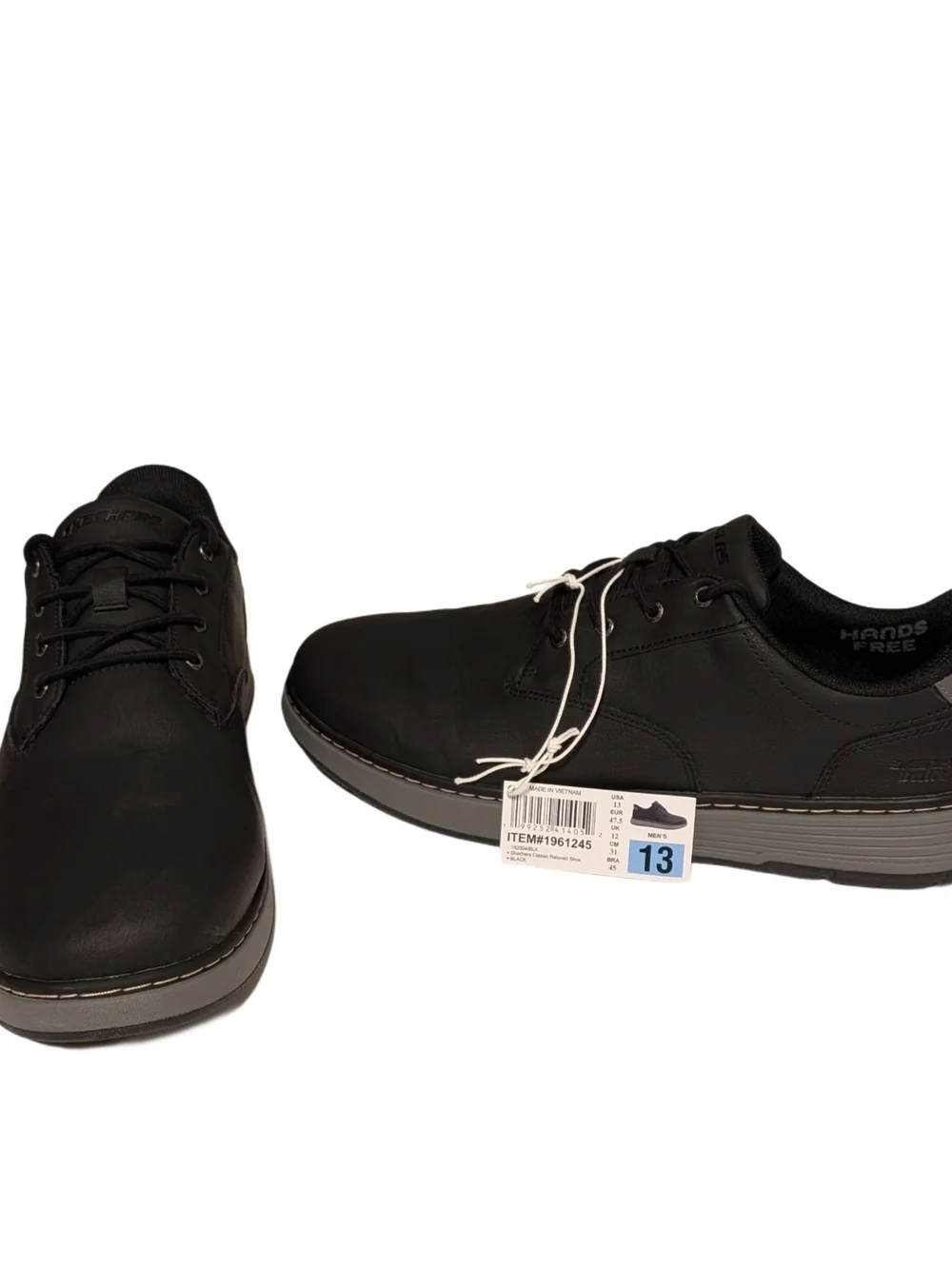 Skechers Hands Free Swift Fit Men’s Shoes Size 13 Black Casual Comfort Lace Up